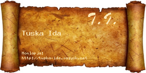 Tuska Ida névjegykártya