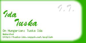 ida tuska business card
